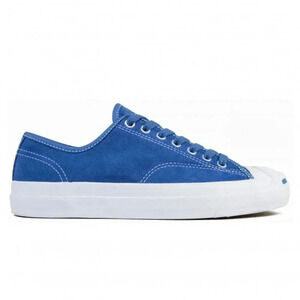Converse Jack Purcell Unisex Pro Ox Sneaker Rubber Toe Cap Blue/White 11/12.5
